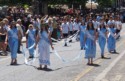 Girls dressed in ancient dress