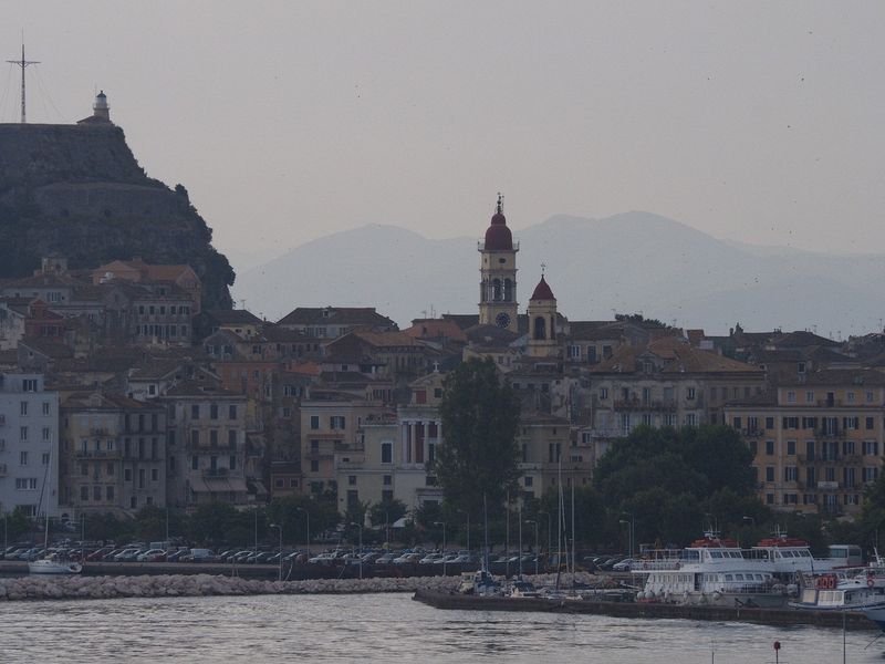 Old town Corfu at dawn