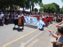 Waving the Greek flag