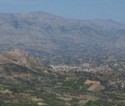 A farming village nestled in the hills