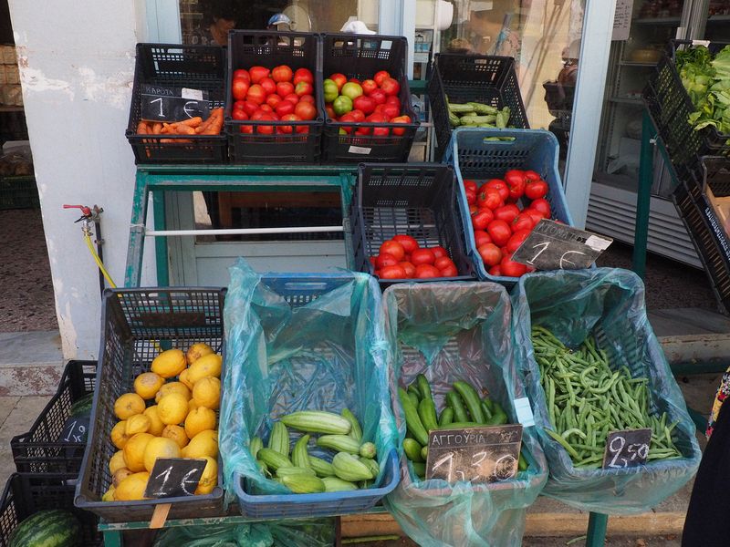 Fresh local vegetables