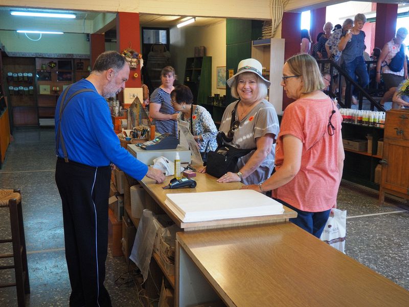 Linda and June pay for their purchases