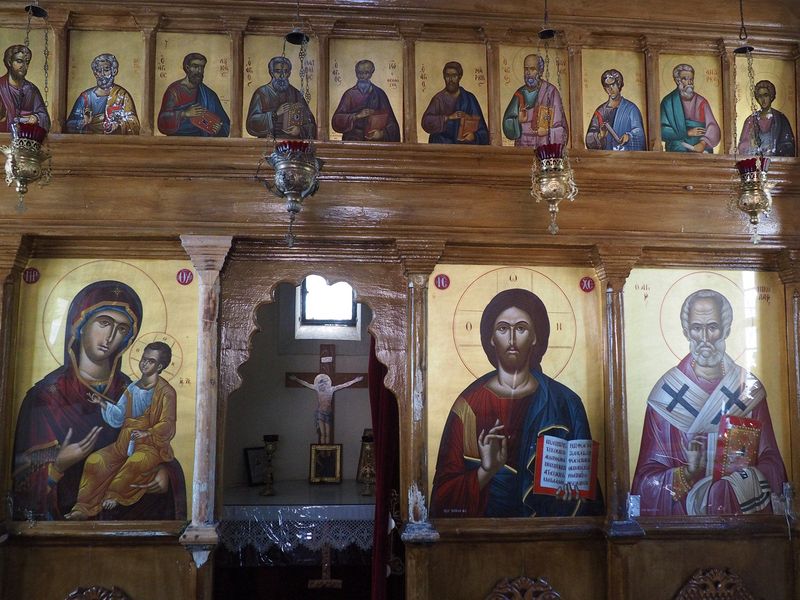 Lots of icons in the church