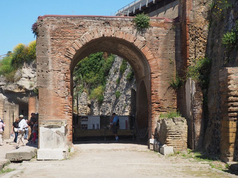 A large archway