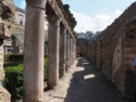 Columns around a courtyard of a very large house