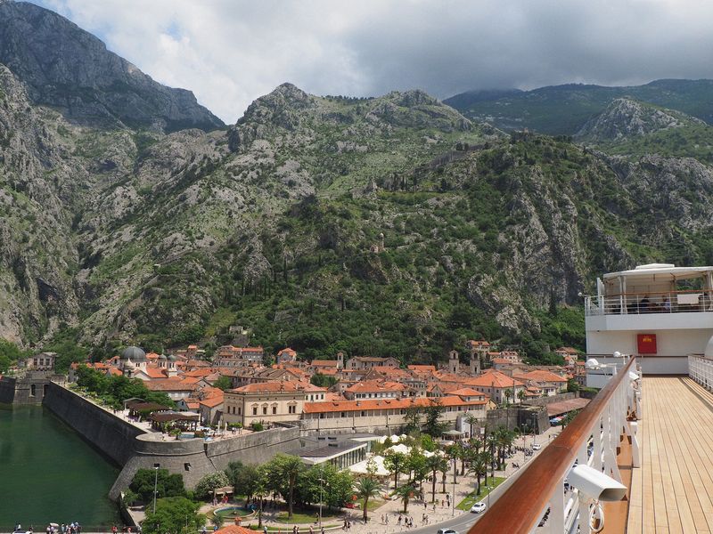 The Old Town of Kotor within its city walls