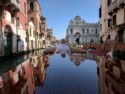 Boating through the canals