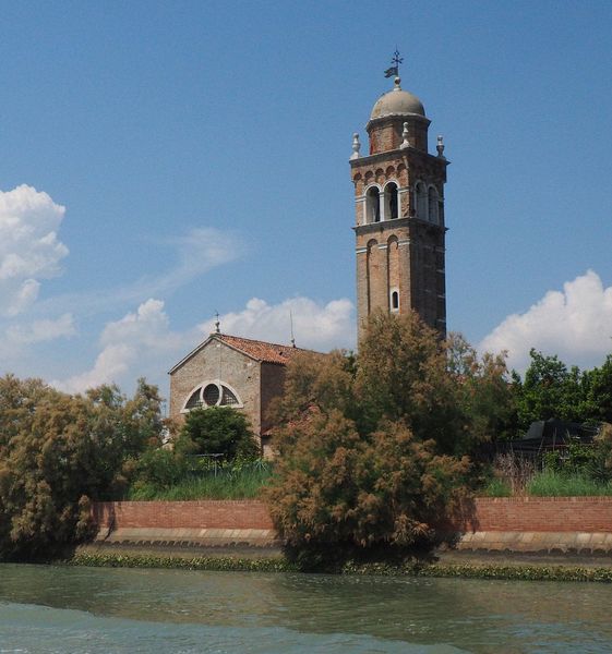 The bell tower of the Chiesa di San Michele in Isola