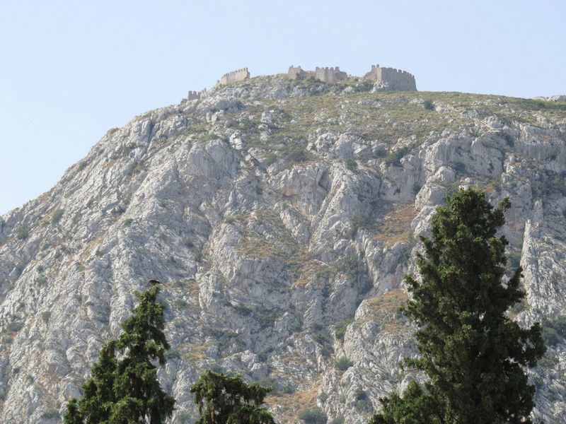 Fortifications on top of a mountain