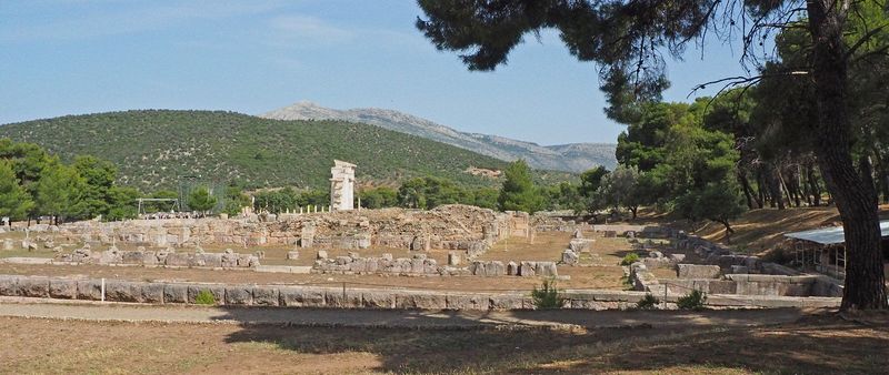 A panorama of the ruins