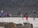 A singer tests the fabulous acoustics