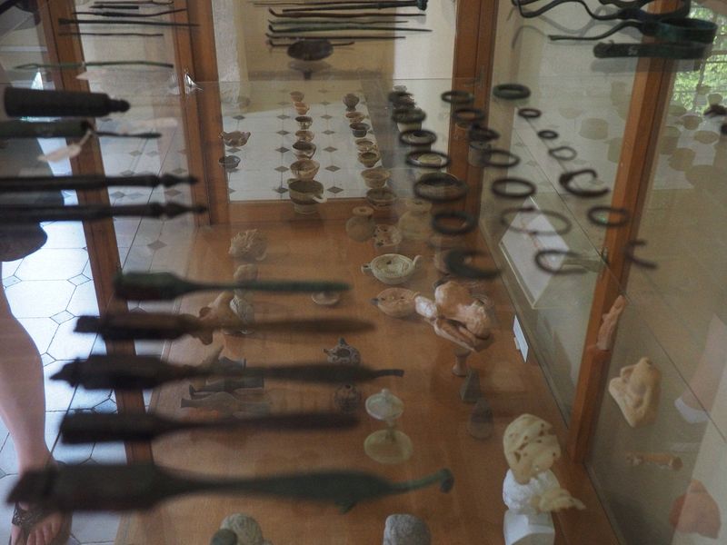 Various tools used for healing at the Asklepios