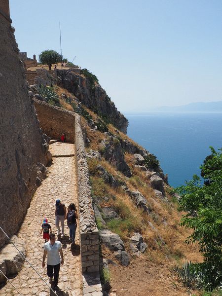 Walkway outside the walls