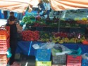 We pass by a farmers market back in Nafplion