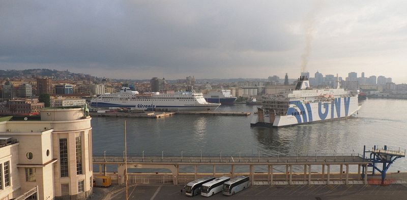 Large ferry boats