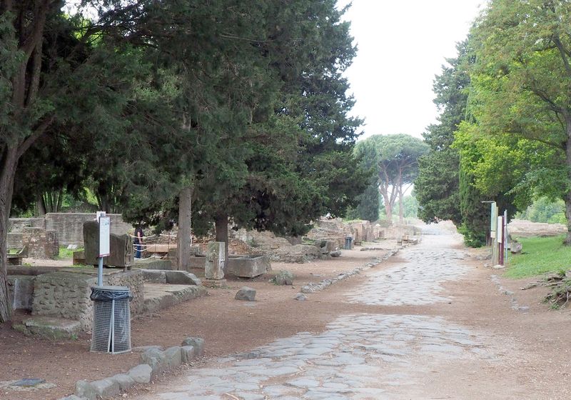 Entrance to city via the cemetery