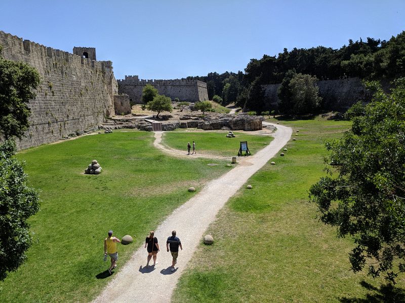 A path around the city walls