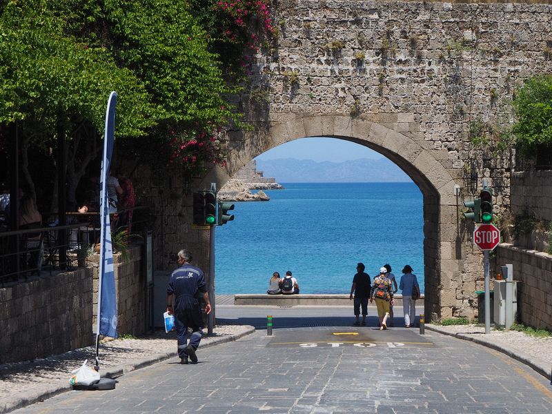 Archway leading to the water