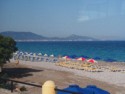 Beach umbrellas and chairs