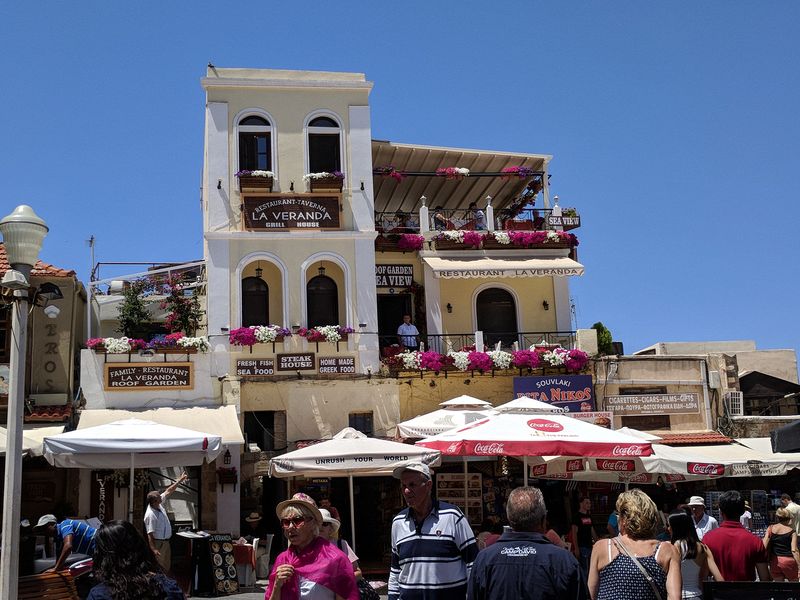 Colorful La Veranda restaurant