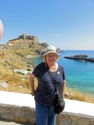 Linda with the Acropolis behind her