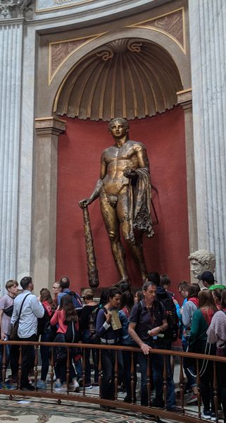 Bronze statue of Hercules