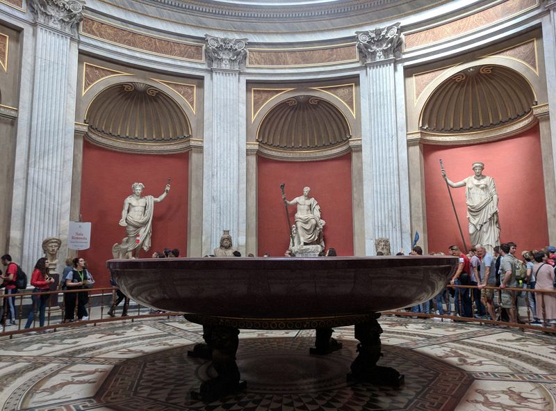 Red porphry bowl from Nero's Domus Aurea (Nero's Bathtub)