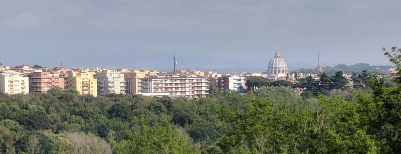 St Peter's dome from a distance