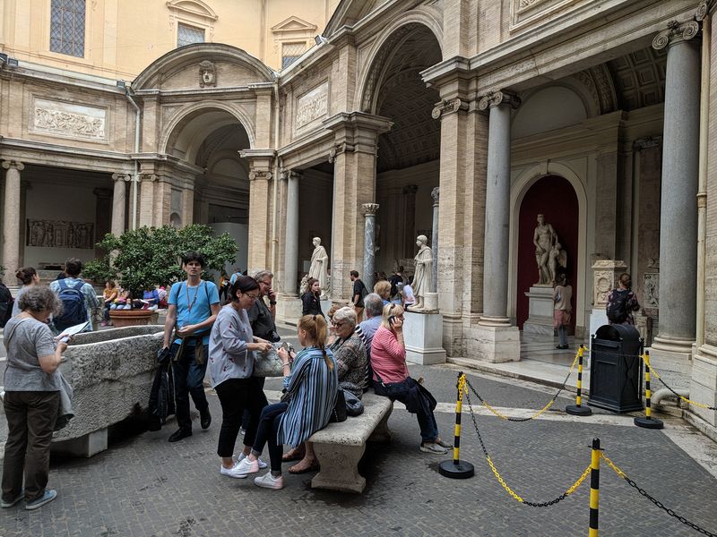 Vatican Museum courtyard