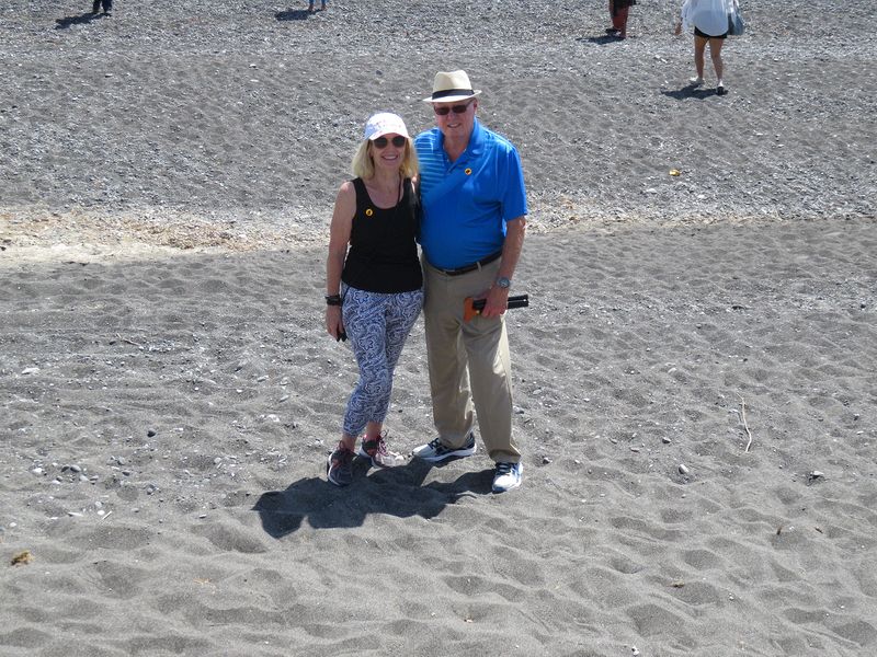 Eloise and Livingston at the beach