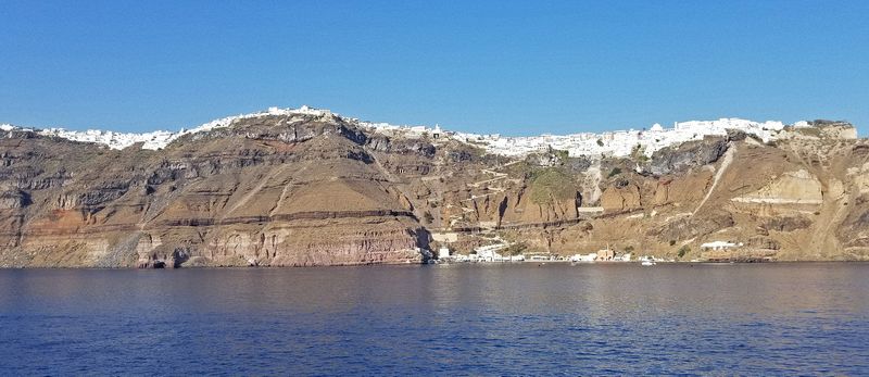 Panorama of Fira as we embark