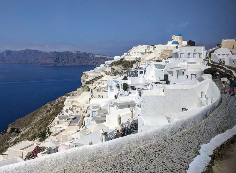 The view as we leave Oia