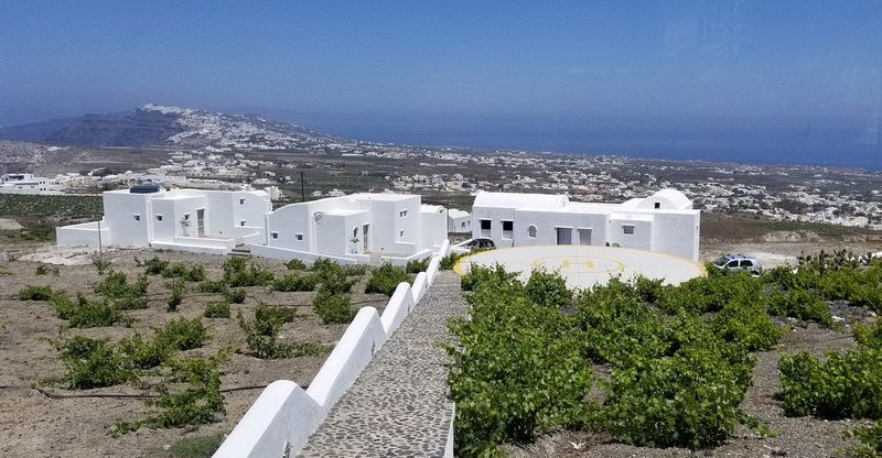 These buildings have their own helicopter landing pad