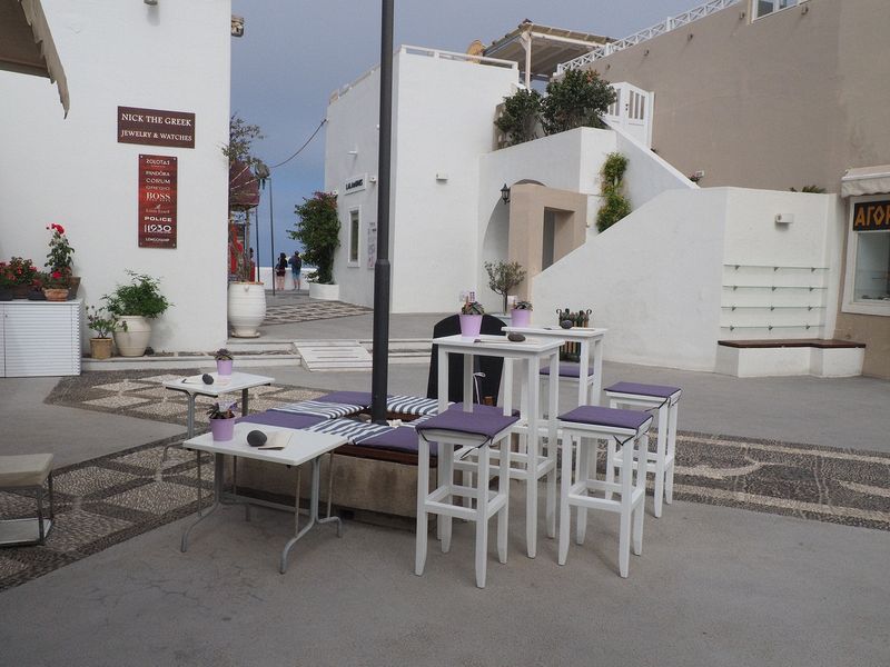 Cafe table waiting for customers