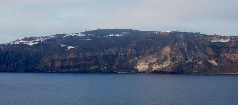 We start to see more buildings on the cliffs