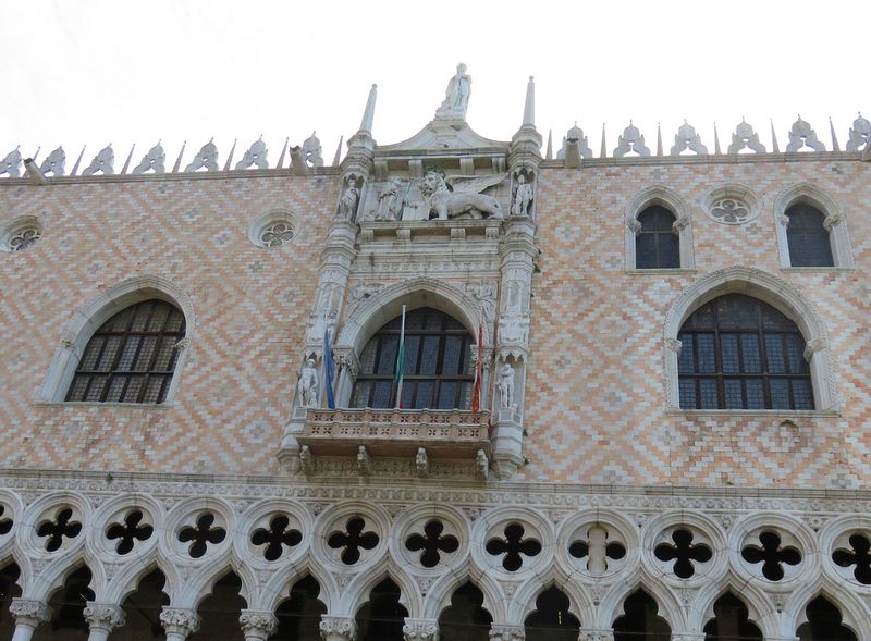 A fancy window on the Doge's Palace