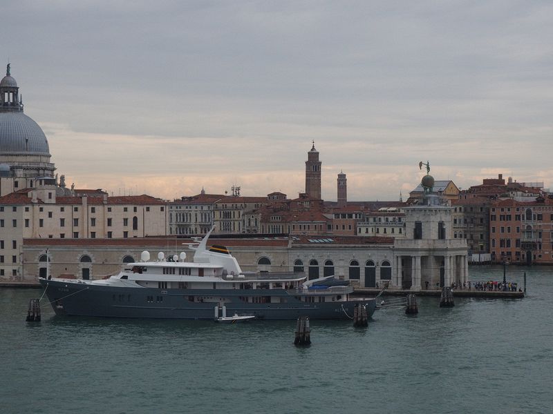 A huge yacht