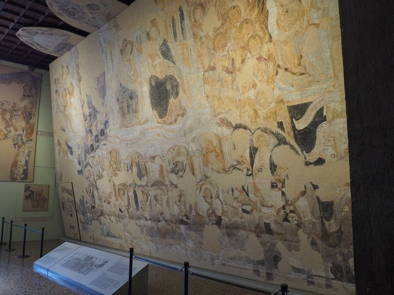 An old fresco uncovered during remodeling