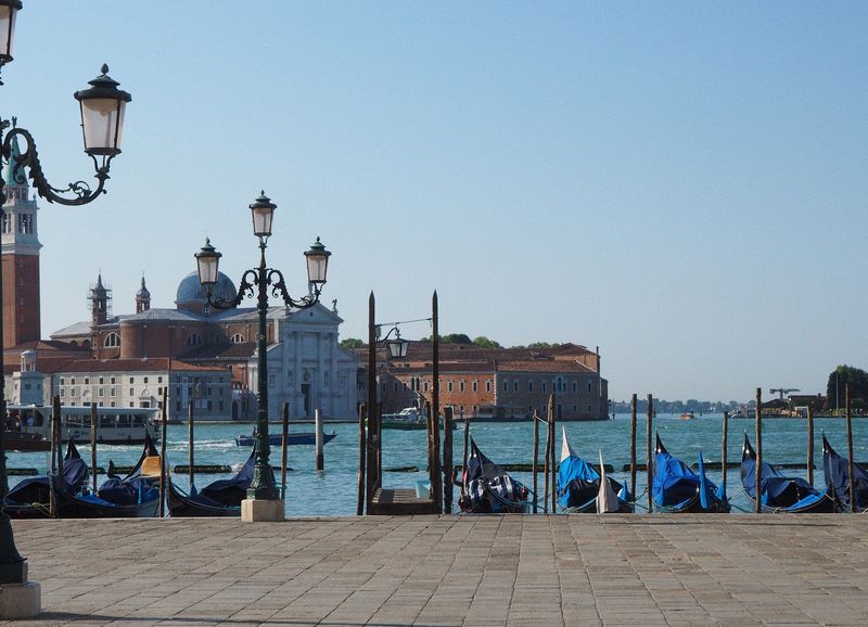 Another view of gondolas and Church of San Giorgio Maggiore