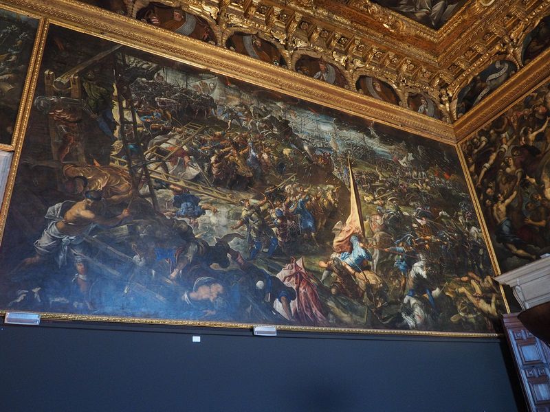 Painting of a battle