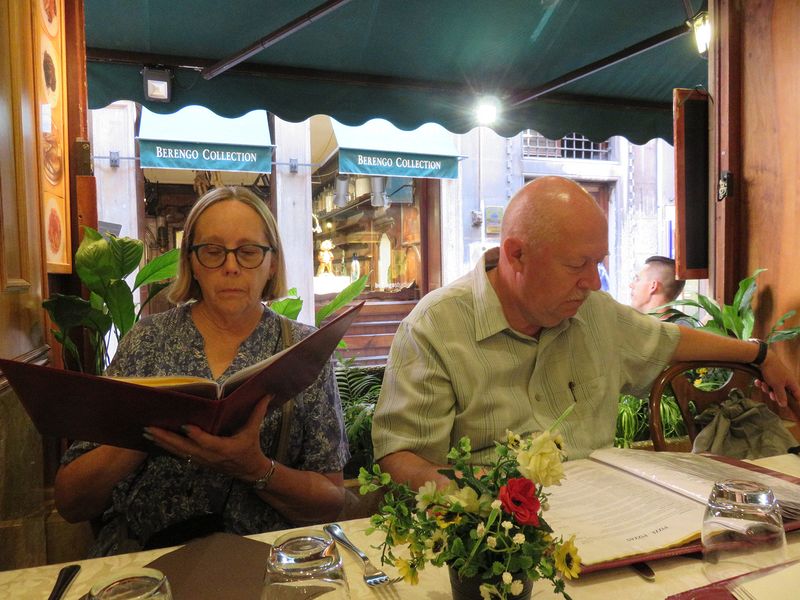 Time for lunch at the Antico Pignollo restaurant