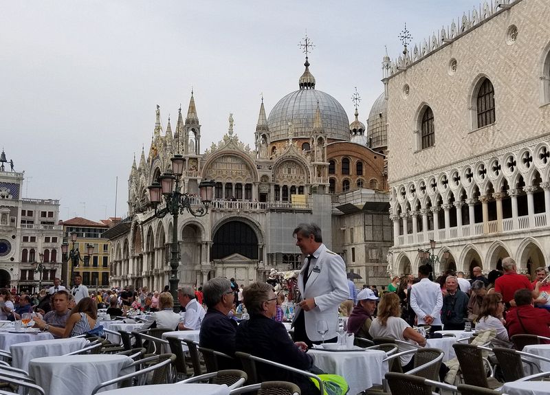 Time for something to drink at St Mark's Square