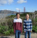 Andrew and Nicholas with the Golden Gate Bridge in the background