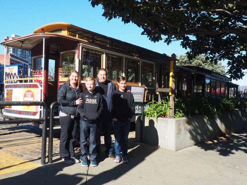 At the cable car terminus