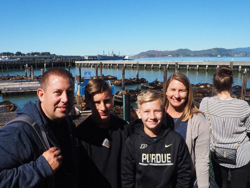 The family at Pier 39