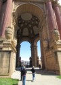 Walking into the rotunda of the Palace of Fine Arts