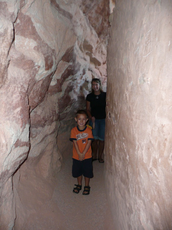 015 Andrew Nico and Jenny in a cliff dwelling passage