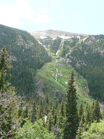 104 river cascade down the mtn side