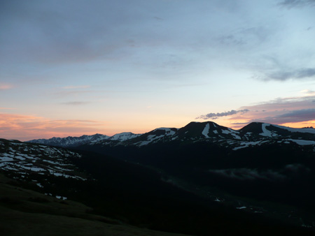 111 mtns at sunset