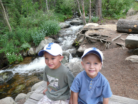 135 andrew and nicholas along a stream